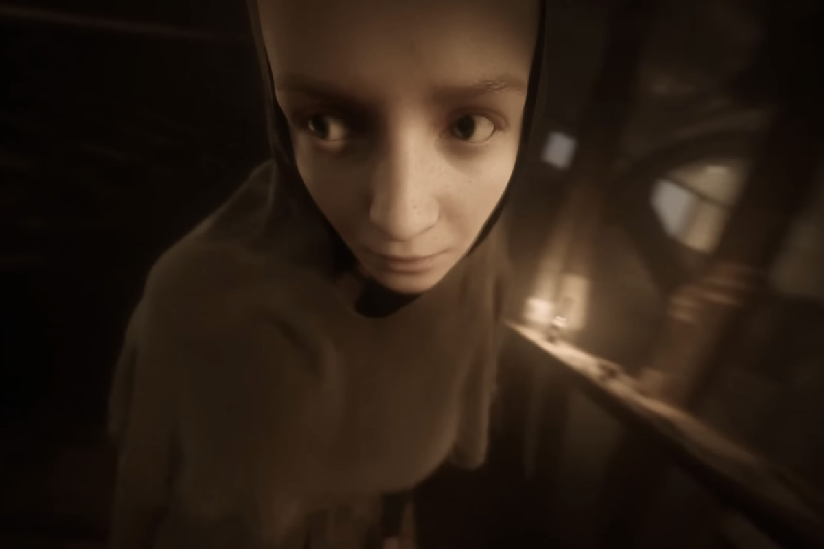 In Indika, the game’s creators position the camera like a Snorricam on the face of its titular nun